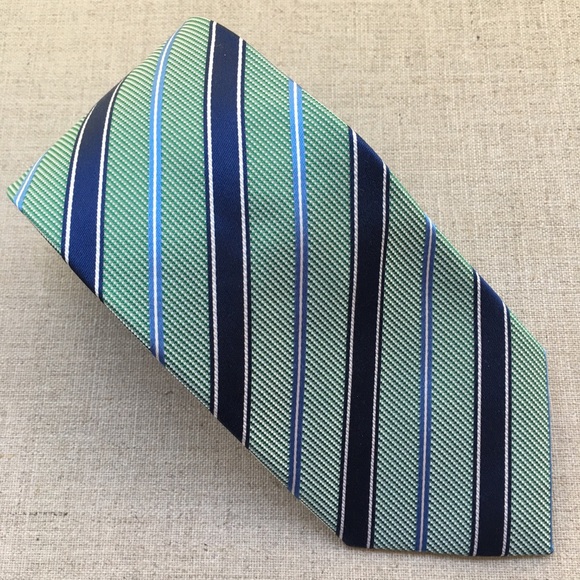 Fabio Ferretti Multicolour Striped Silk Tie - Picture 1 of 5